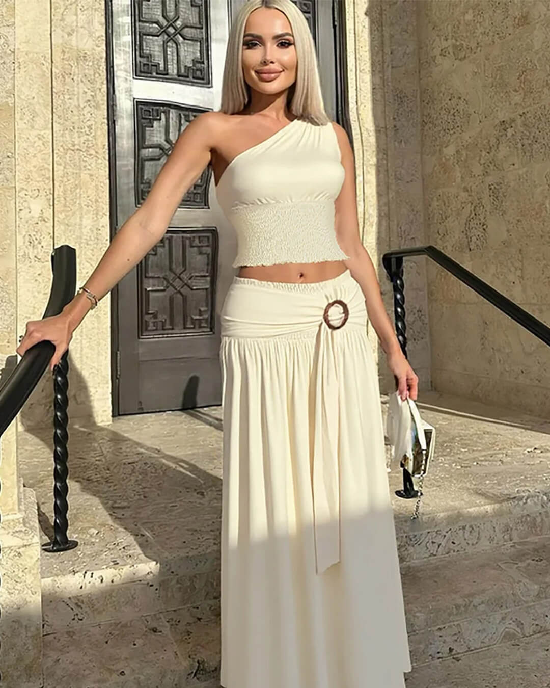 Ensemble jupe maxi ceinturée Bethany