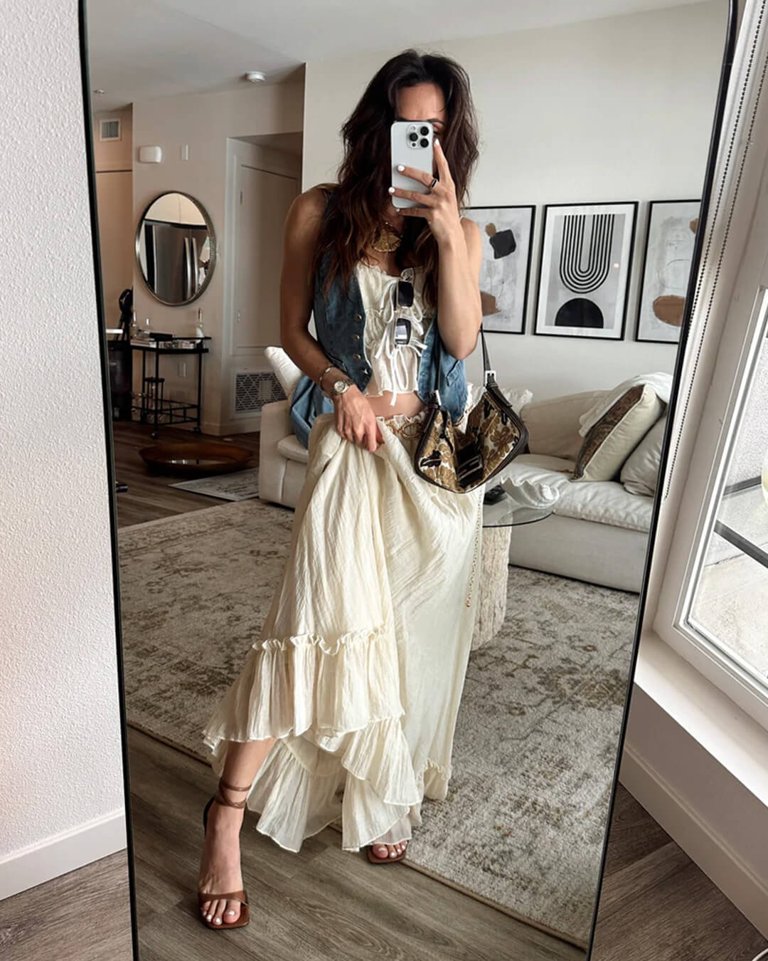 Valerie Ruched Cami Maxi Skirt Set