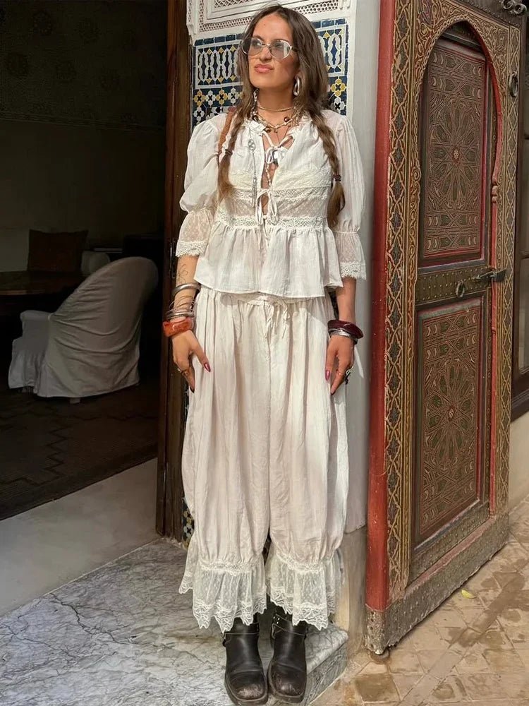 Natasha Lace Lantern Suit