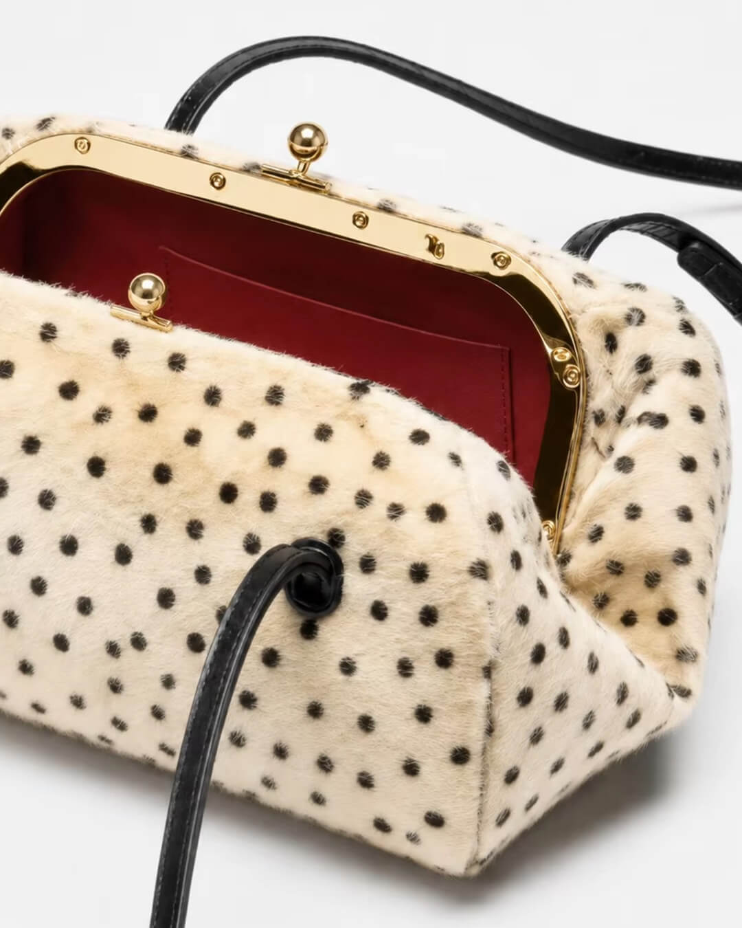 Sac bandoulière en fausse fourrure Layla motif guépard
