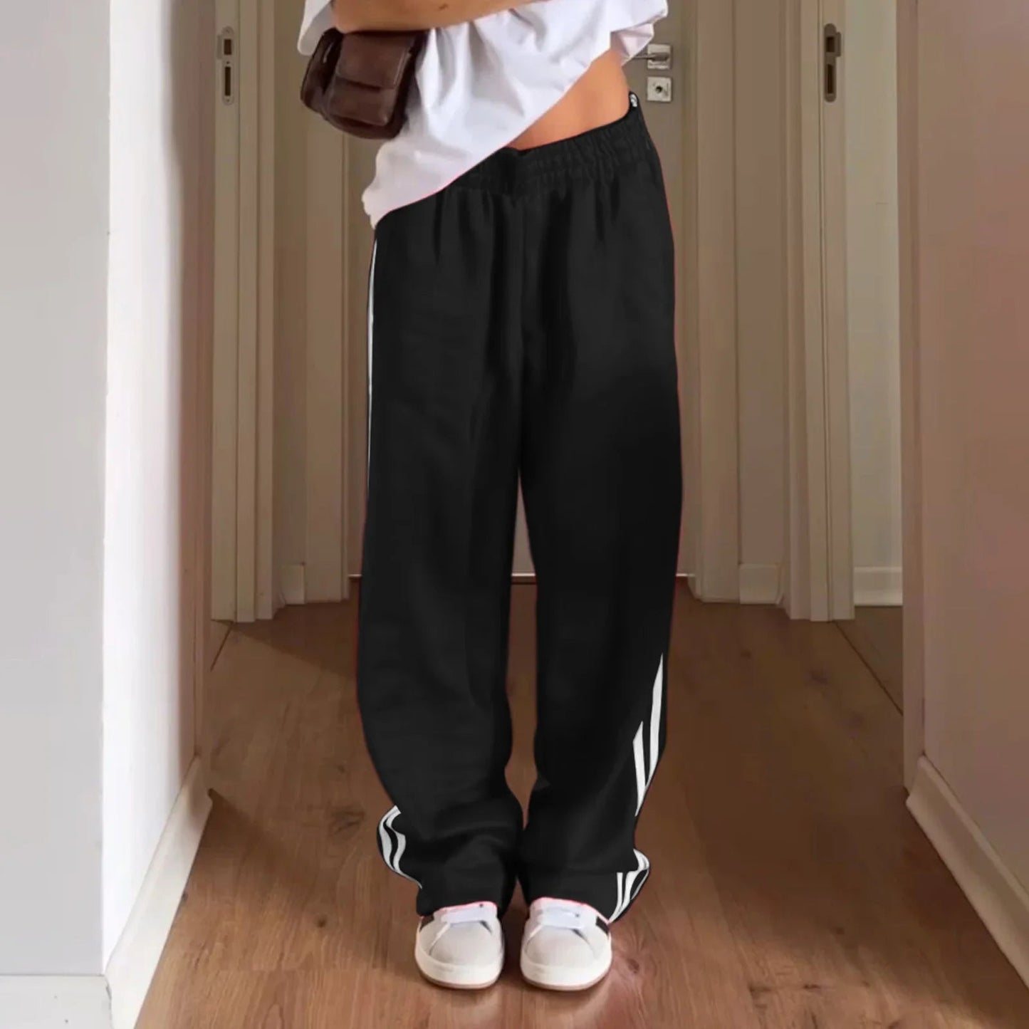 Pantalon de survêtement à rayures Gina avec cordon de serrage