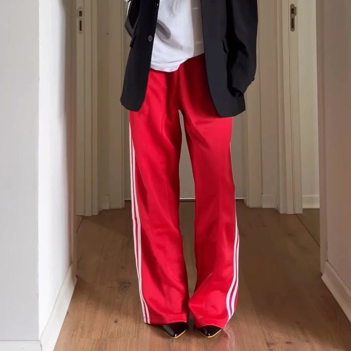 Pantalon de survêtement à rayures Gina avec cordon de serrage