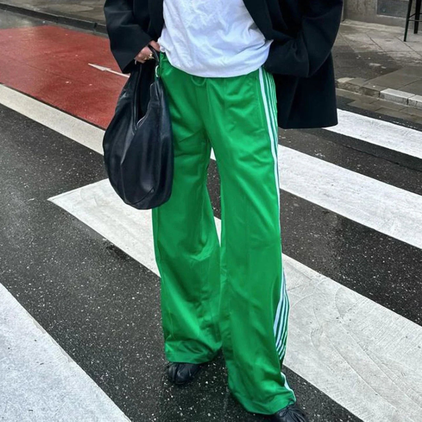 Pantalon de survêtement à rayures Gina avec cordon de serrage