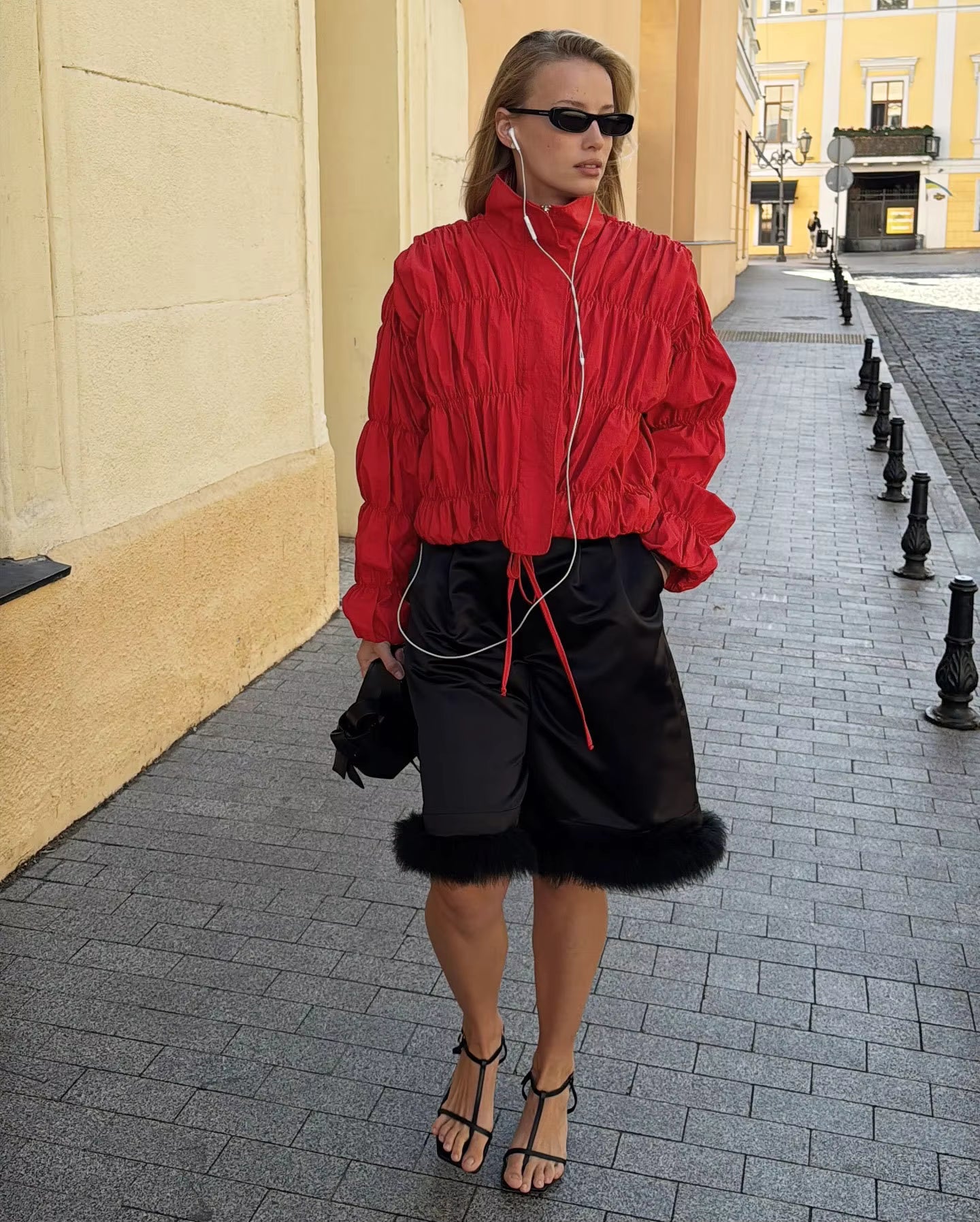 Ellie Ruched Zip Jacket