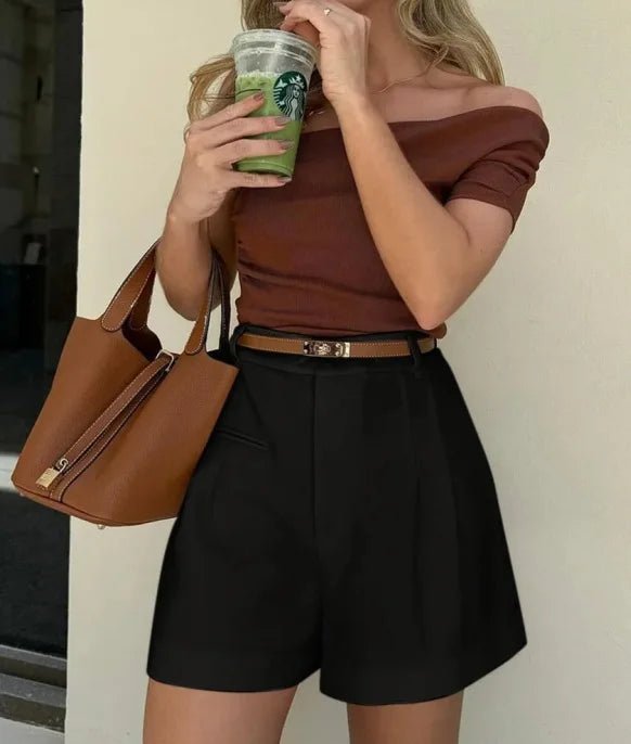 Camila Short taille haute, coupe ajustée