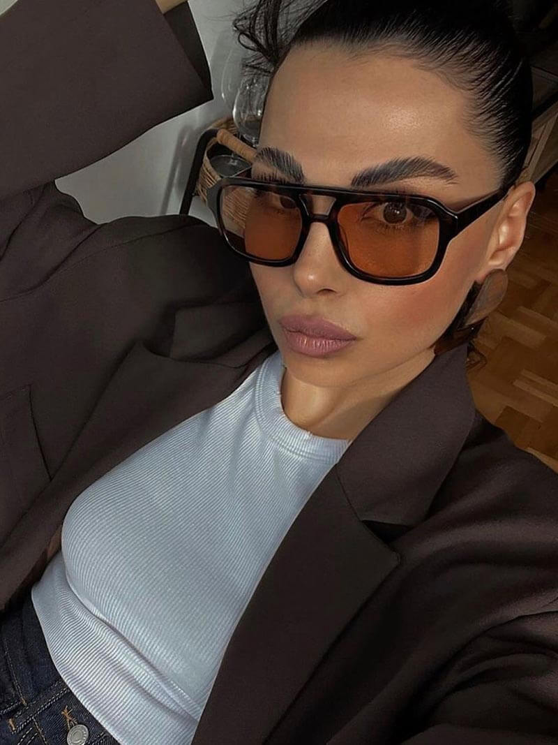 Monica Oversized Cat-Eye Sunglasses