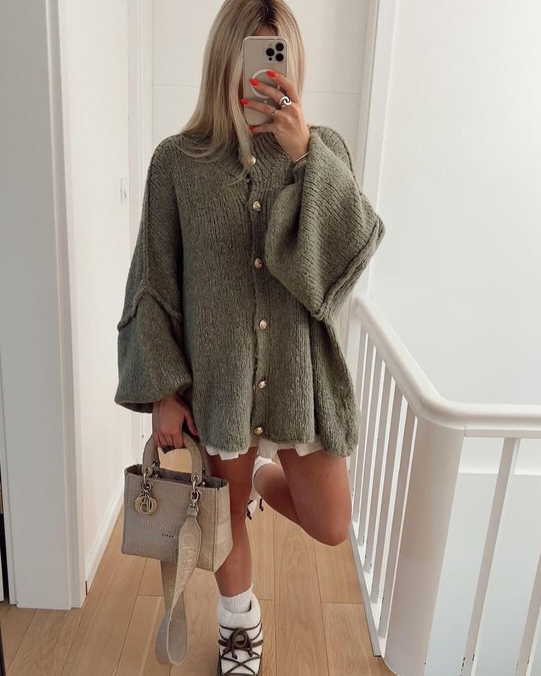Cardigan long en maille Laura