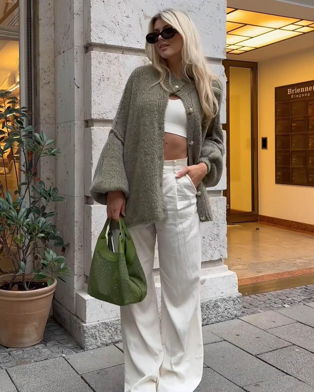Cardigan long en maille Laura