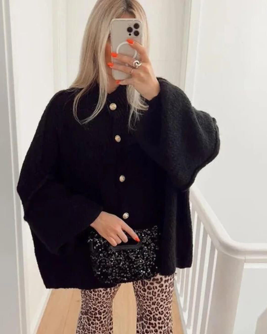 Cardigan long en maille Laura