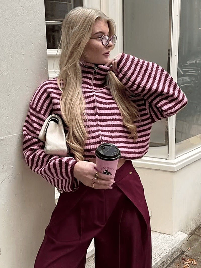 ZEYA - Adinda Knit Zip Sweater
