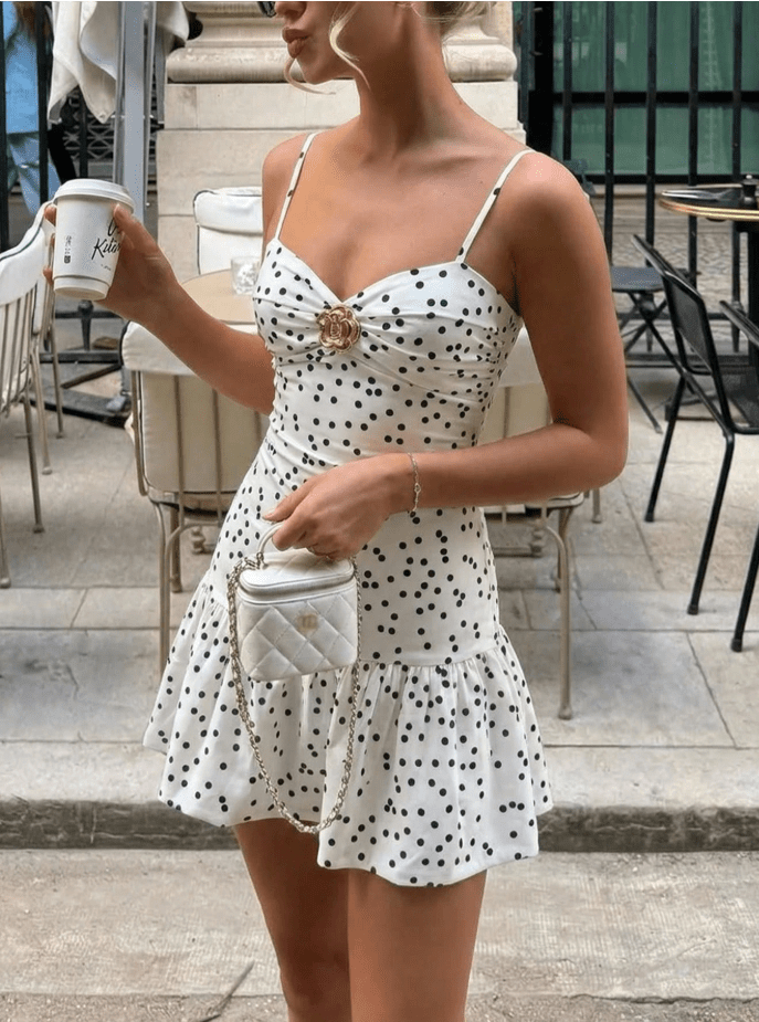 ZEYA - Amy Polka Dot Mini Dress