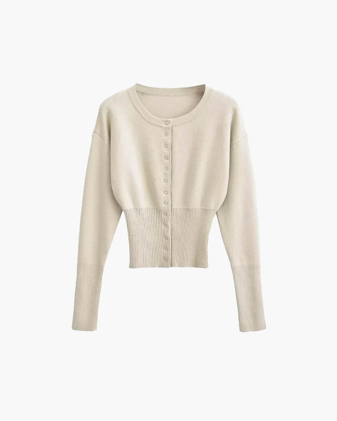 ZEYA - Alicia Cardigan Sweater with Round Neck