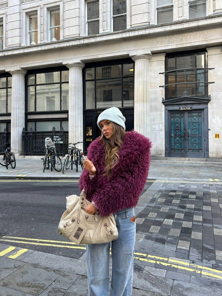 ZEYA - Almira Fuzzy Faux Fur Coat