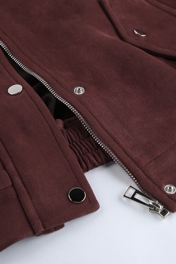 ZEYA - Amanda Relaxed Suede Coat
