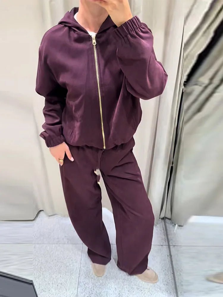 ZEYA - Amara Hooded Tracksuit Set