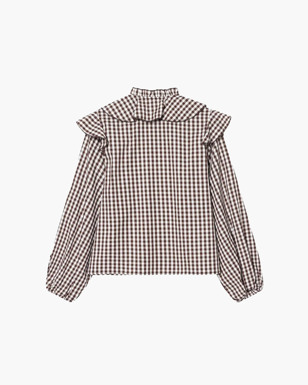 ZEYA - Amelie Gingham Ruffle Blouse