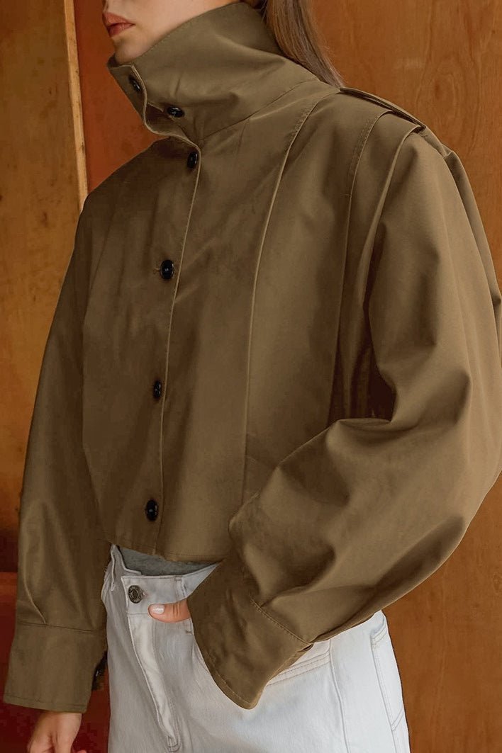 ZEYA - Angelou Pleated Collar Jacket