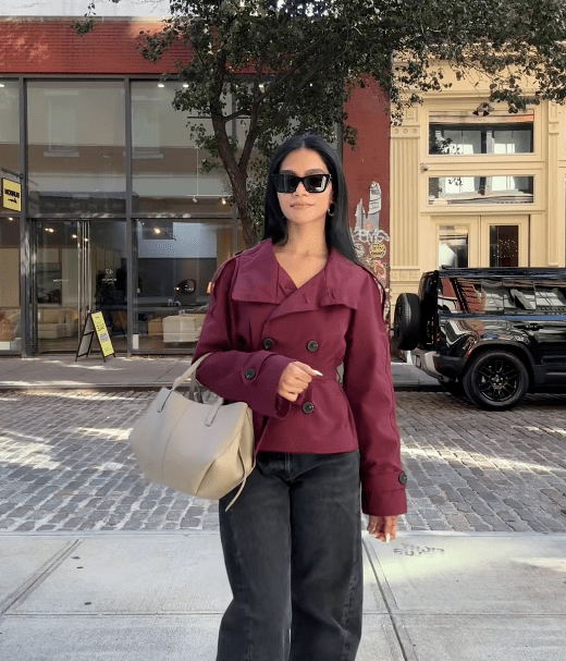 ZEYA - Anna Belted Short Trench Coat