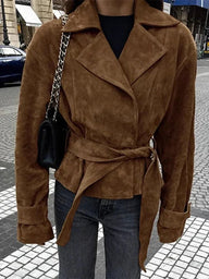 Veste en suédine rétro Ariana