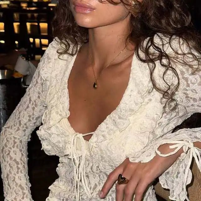 ZEYA - Audrey Layered Lace Collar Top
