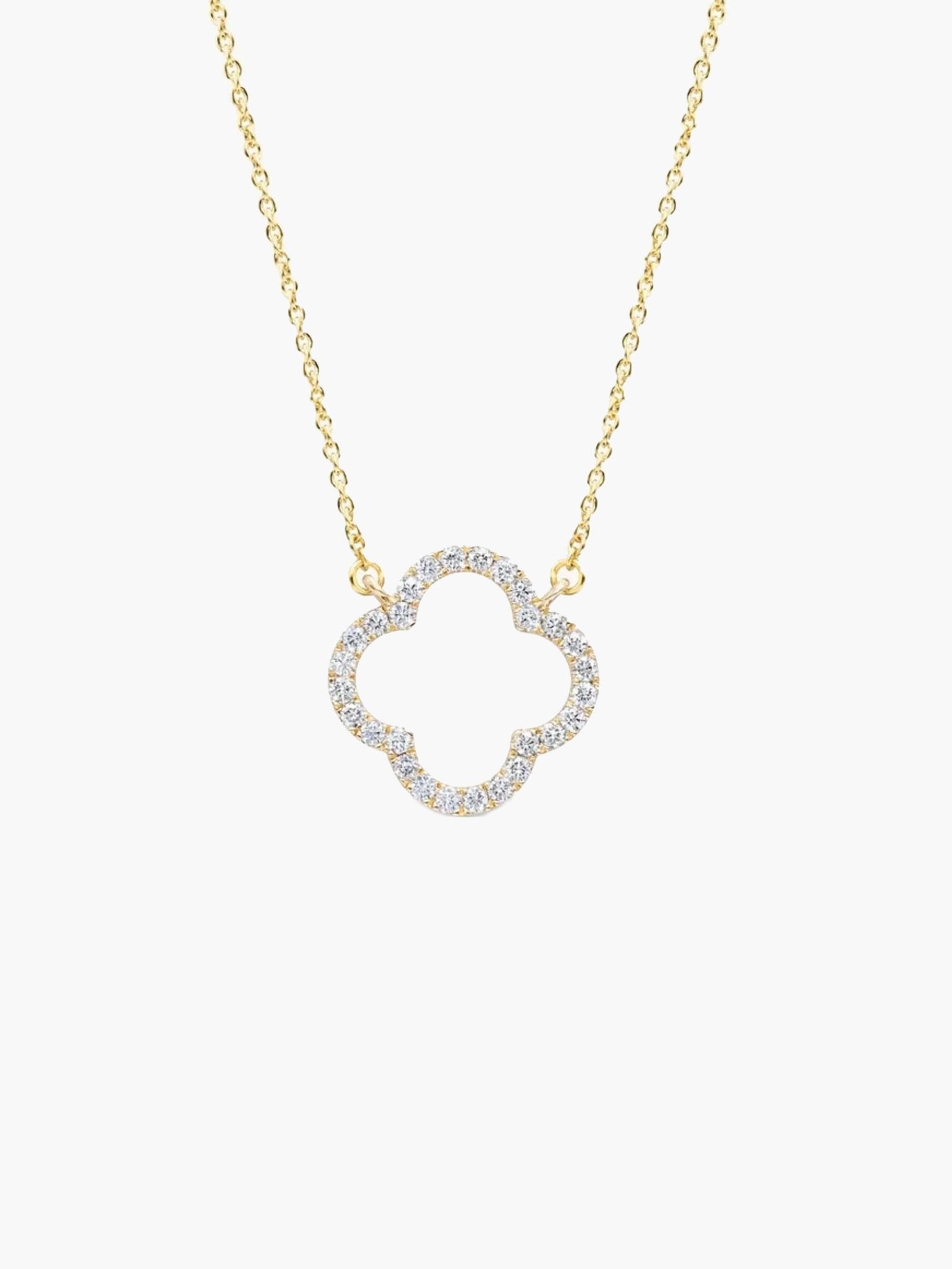 ZEYA - Aurora Clover Zirconia Necklace