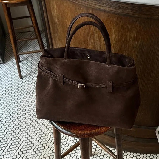 ZEYA - Ava Frosted Suede Tote Bag