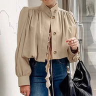 Avery Pleated Cropped Jacket