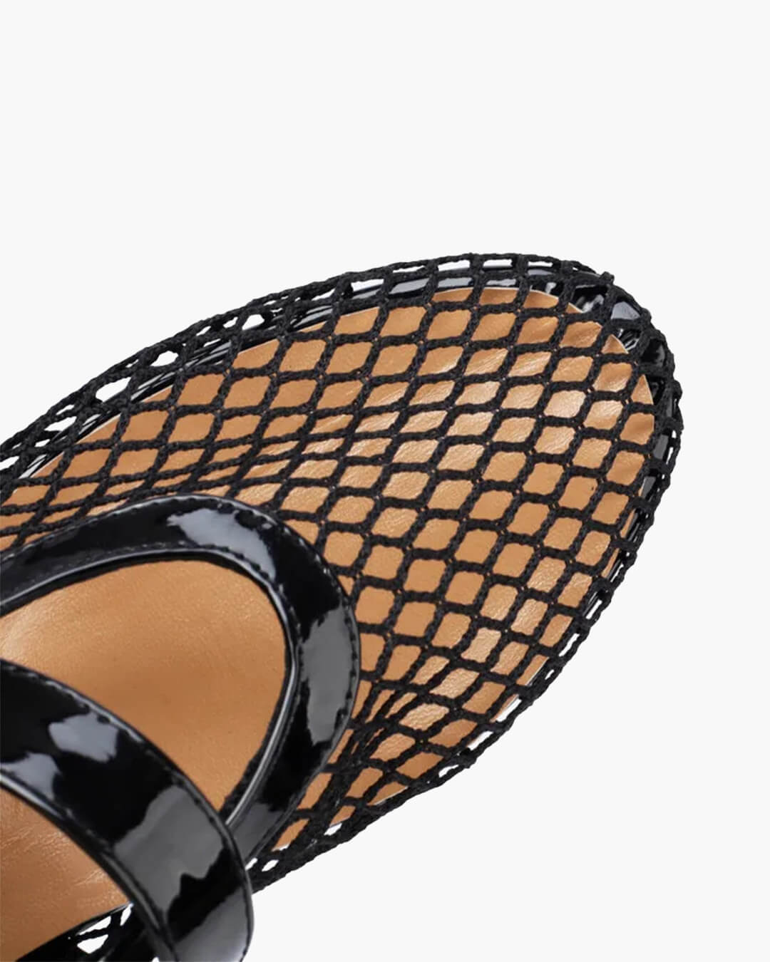 Beatrice Buckled Mesh Ballet Flats