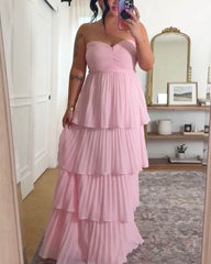 Robe longue Adelita bustier plissée à volants