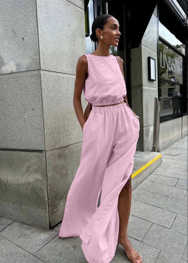 ZEYA - Beatrice Wide-Leg Palazzo Set