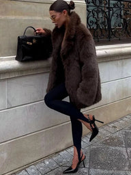 Beatrix Oversized Faux Fur Coat