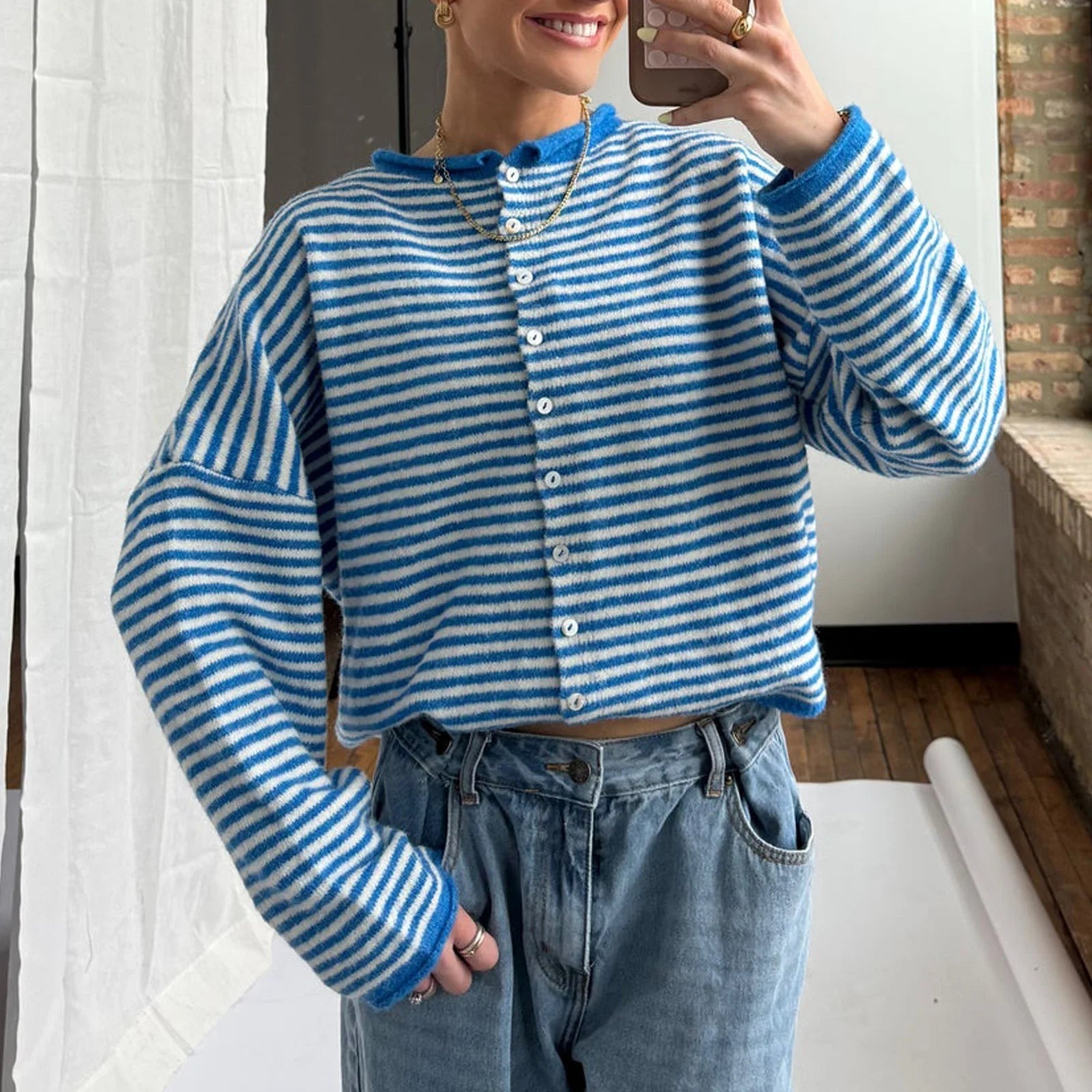 ZEYA - Belinda Striped Cardigan