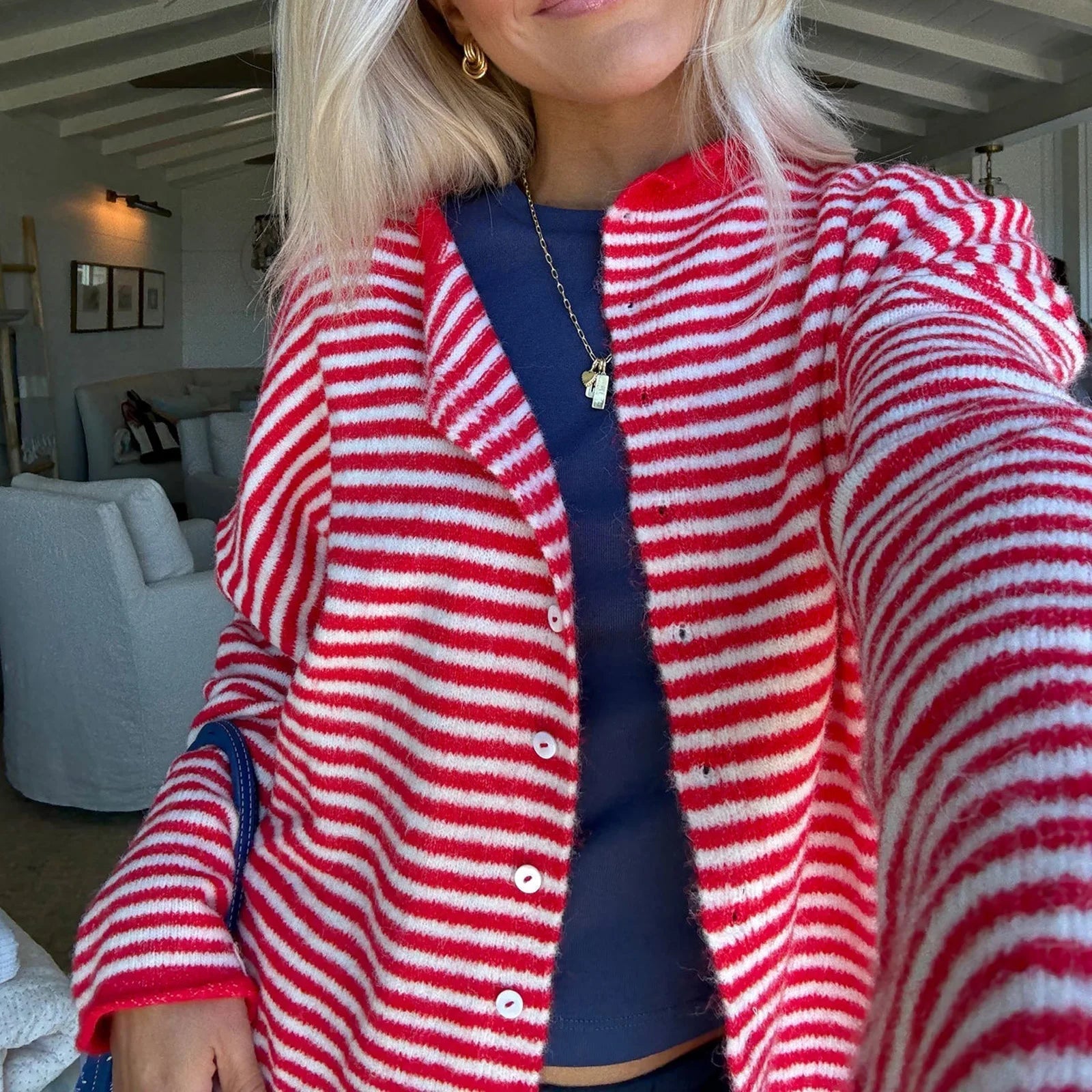 ZEYA - Belinda Striped Cardigan