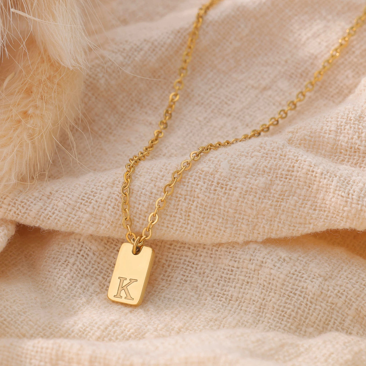 ZEYA - Bella Initial Pendant Necklace