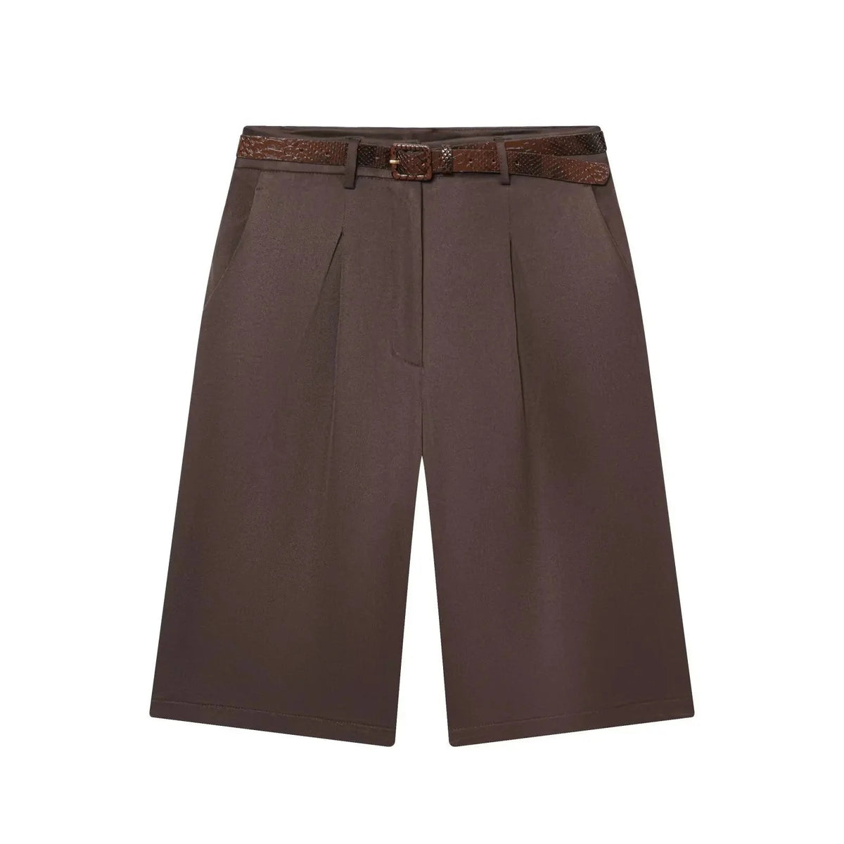 ZEYA - Bianca High Waist Bermuda Shorts with Belt