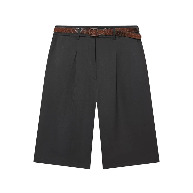 ZEYA - Bianca High Waist Bermuda Shorts with Belt