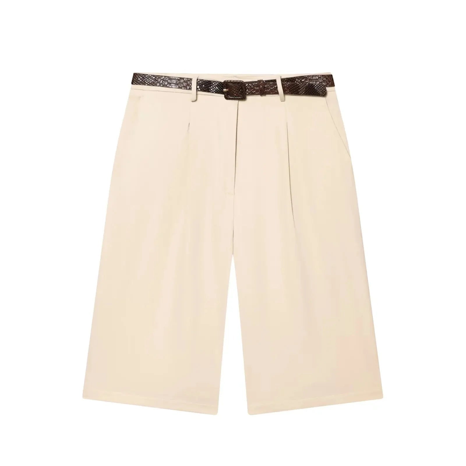 ZEYA - Bianca High Waist Bermuda Shorts with Belt