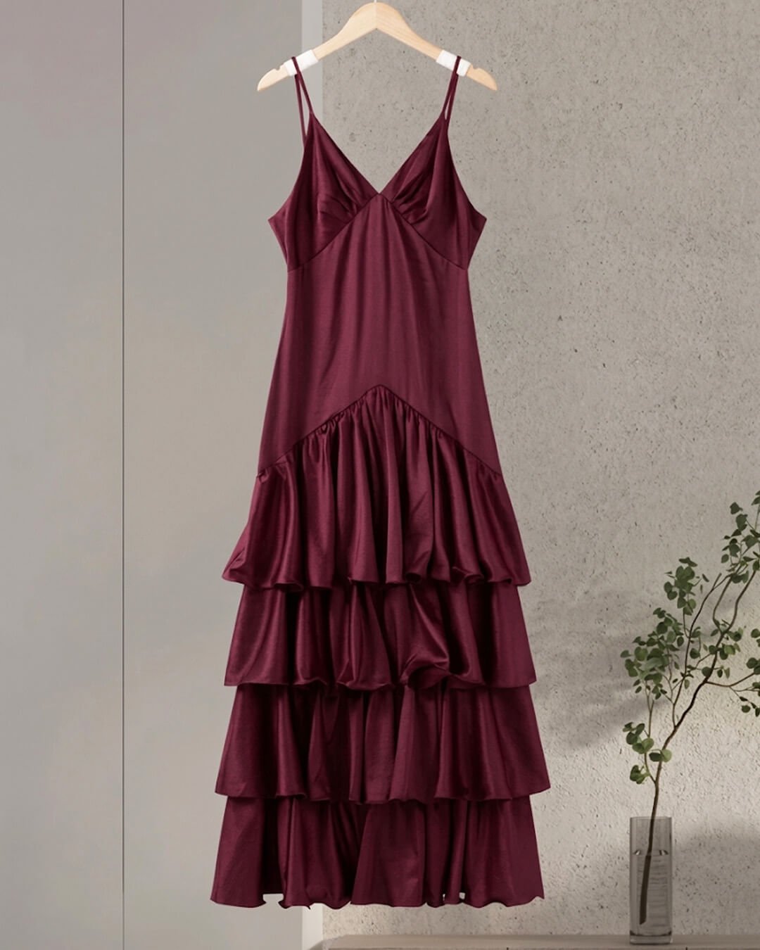 ZEYA - Blaire Ruffled Sling Evening Dress