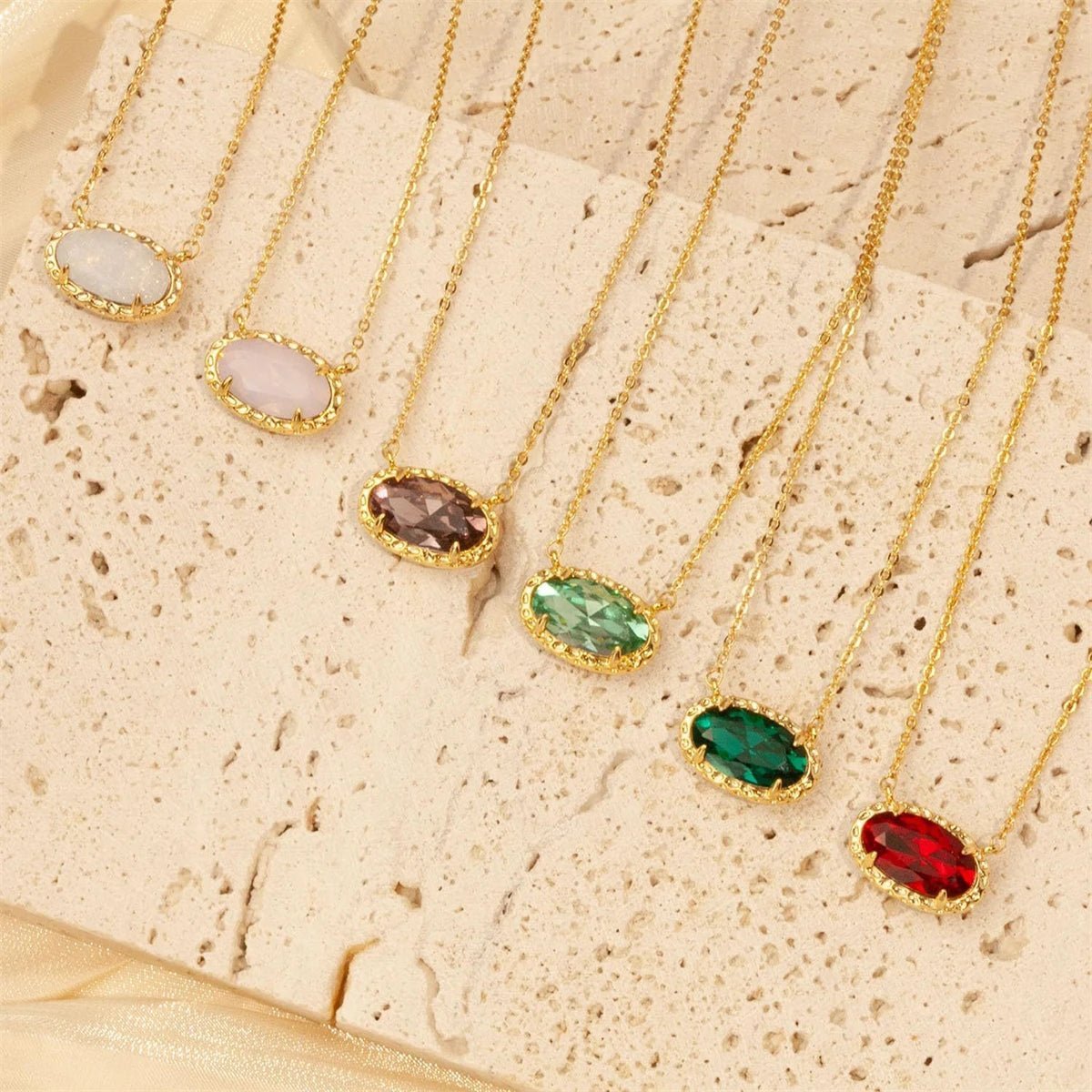ZEYA - Blythe Natural Stone Necklace