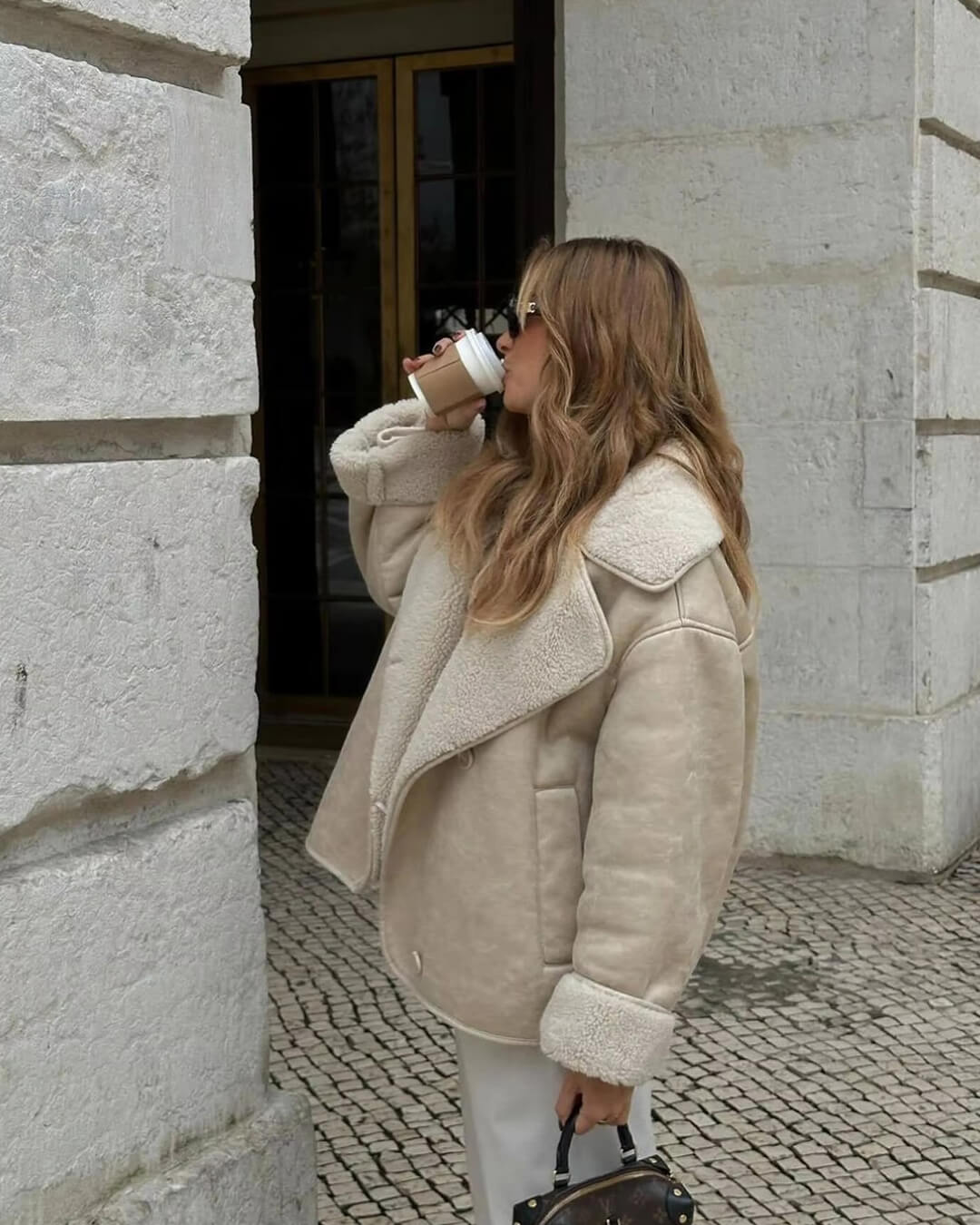 ZEYA - Blythe Sherpa Faux Leather Jacket