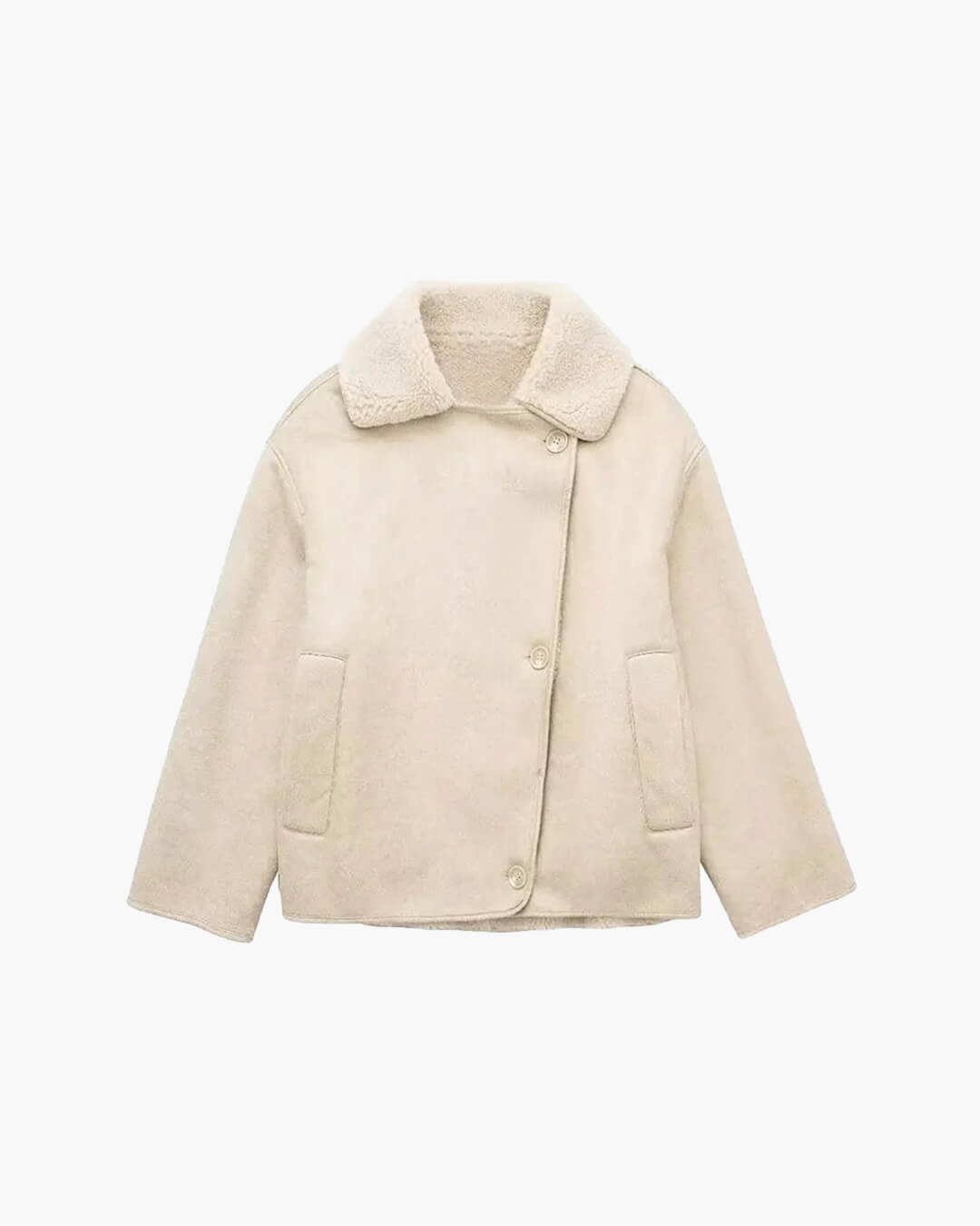 ZEYA - Blythe Sherpa Faux Leather Jacket