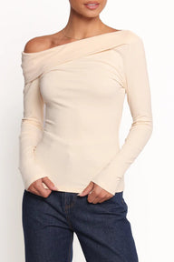 Bobbie Asymmetrical Off Shoulder Top