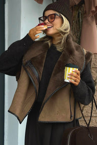 Gilet en fausse fourrure Brielle
