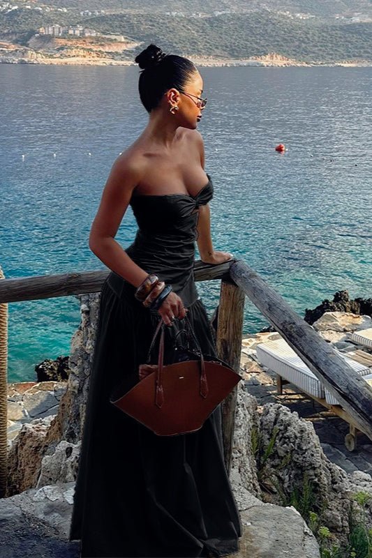 ZEYA - Camia Cut - Out Strapless Maxi Dress