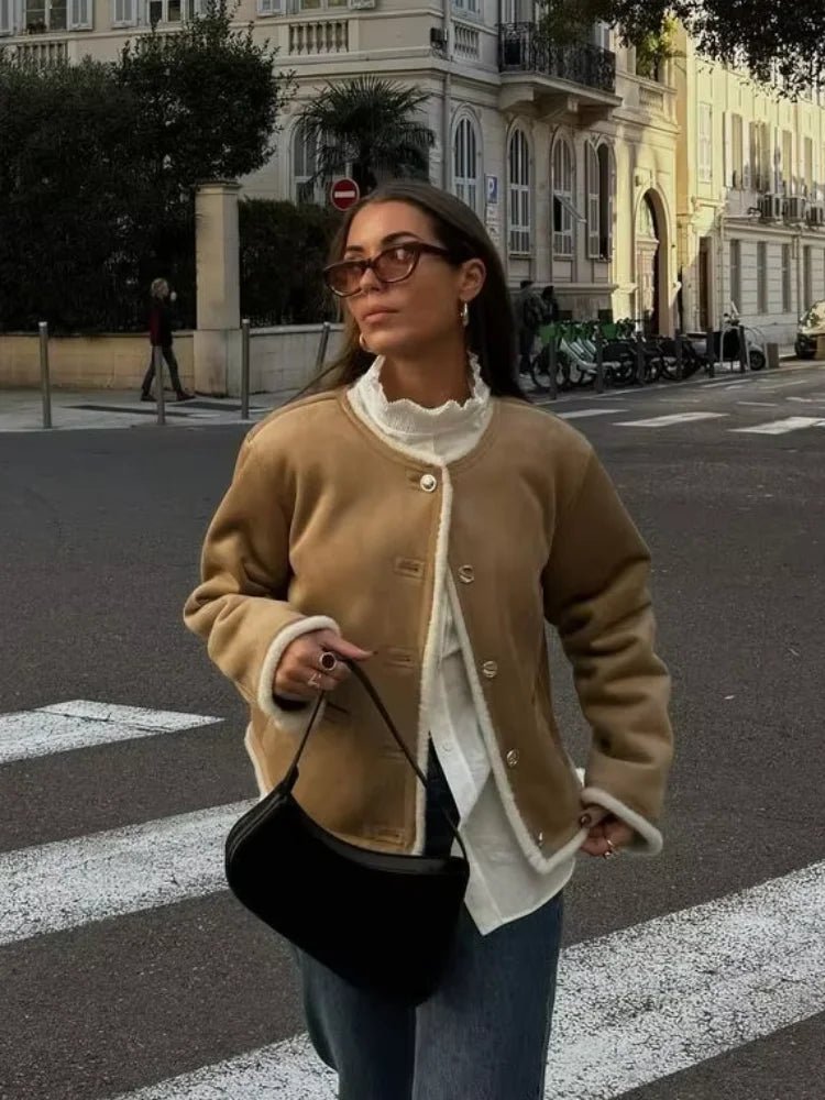 ZEYA - Candace Faux Fur Suede Coat