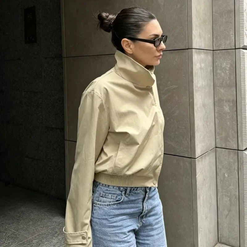 ZEYA - Carla High Neck Zip Jacket