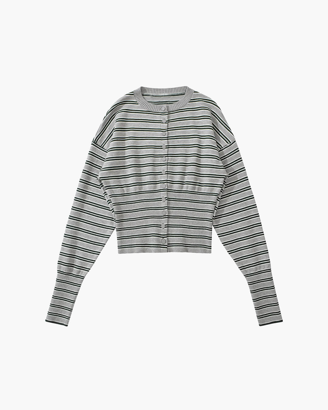 ZEYA - Cathy Striped Cardigan Shorts Set