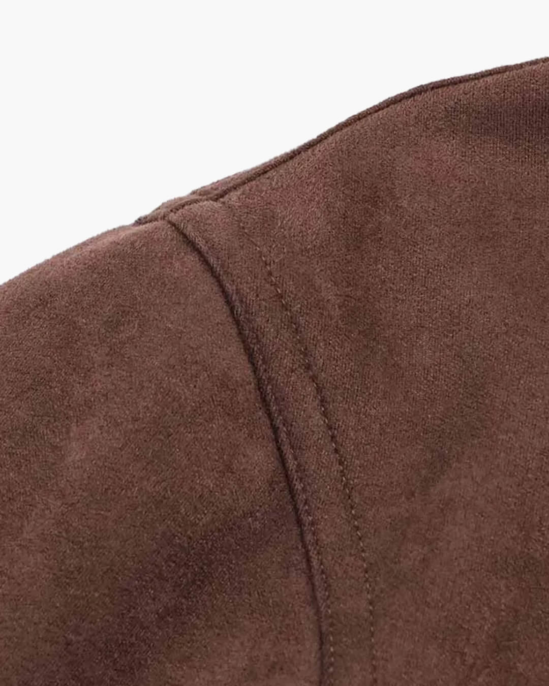 ZEYA - Celia Stand Collar Suede Jacket