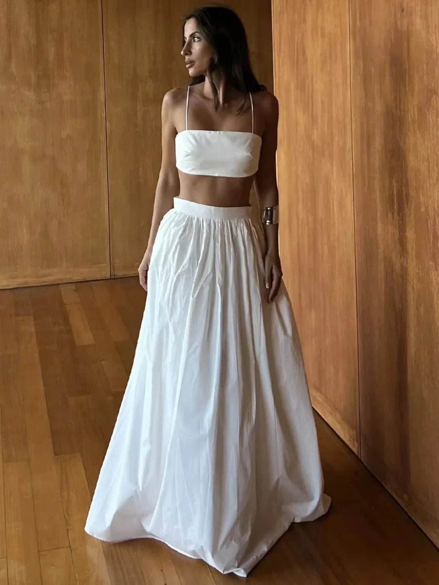 ZEYA - Chanelle Strappy Crop Top Two-Piece Set