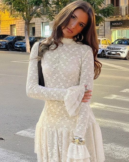 ZEYA - Chantal Sheer Lace Mini Dress